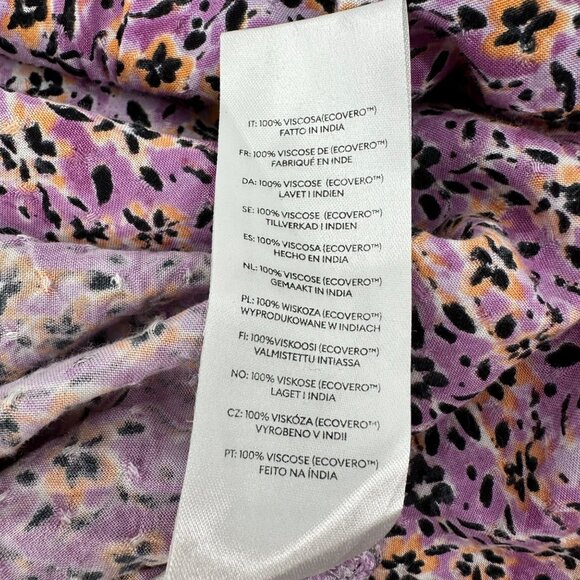 Vintage Thought Womens Prairie Ruffle Balloon Sleeve Pockets Maxi Dress Size 8 - Picture 13 of 15